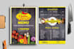 professionally design restaurant food menu, cafe menu