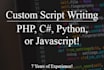 write a custom script