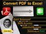 convert PDF to excel