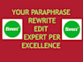 write magazine paraphrase, rewrite and rephrase article