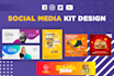 design an amazing  social media kit