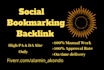 do 50 bookmarking high da and PR site manually