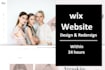create a responsive custom wix website design with wix seo
