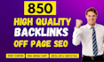 monthly off page SEO link building with high da dofollow backlinks