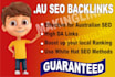 provide australia com au links, monthly SEO service, backlinks, guest post