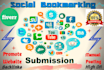 manually promote  website by 50 bookmarking submission