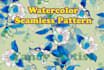 design a seamless watercolor and vector floral pattern