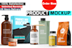 do realistic product mockups or packaging design