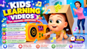 make 3d kids animation, viral educational kids learning videos for youtube kids
