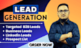 do lead generation, GEO targeted prospect list, b2b linkedin lead for sales team