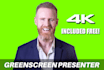 be your energetic bearded 4k green screen video spokesperson