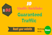 do white hat SEO manual backlinks with guaranteed traffic