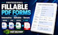 create or redesign fillable PDF forms
