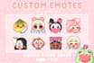 make cute custom emotes, sub badge for twitch, discord
