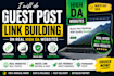 guest post link building with high da dofollow backlinks