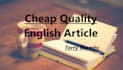 write a catchy english article