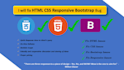 fix html issues, css issues, bootstrap and javascript issues