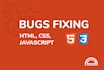 fix any HTML, CSS, bootstrap, javascript, mobile responsive layout issues