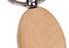 laser engrave a Maple Oval Keychain