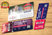 do wedding invitation postcard, events ticket, raffle ticket for you