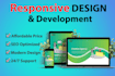 design responsive website or wordpress website design