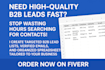 generate targeted b2b contacts and verified emails
