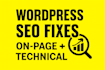 make GEO and wordpress SEO fixes for better google rankings