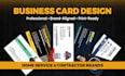 design a professional business card for your business