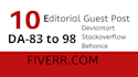 publish 10 editorial guest post with dofollow backlinks