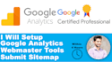 setup google analytics webmaster tools and sitemap