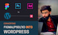 convert psd, xd, figma to wordpress website using elementor pro
