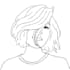 create professional minimalistic line art human illustration