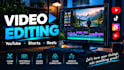professionally edit youtube videos and short form content