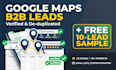 scrape google maps for b2b lead generation with verified emails