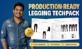 create professional womenswear leggings tech packs for production