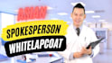 be your presenter in white labcoat