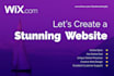 design and develop a dynamic wix website