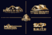 design real estate mortgage plumbing and construction concrete logo