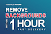 do backround removal service within 1 hour