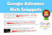 add rich snippet schema markup into your website