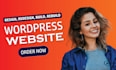 build, rebuild, design, redesign, update, or clone wordpress website
