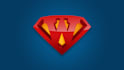 design 3d custom superhero superman logo