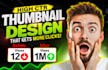 create an eye catching high ctr youtube thumbnail design