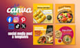 design editable canva templates , social media posts, flyer,