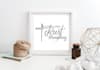 design a custom wall art calligraphy quote print