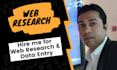 do web research and data entry
