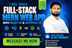 build a full stack mern web app with react js and material UI
