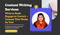 write articles and blog posts for your website