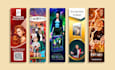 design creative and print ready bookmarks and flyers