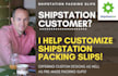 create a custom shipstation packing slip design